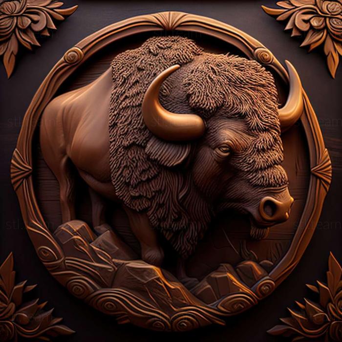 3D model buffalo (STL)